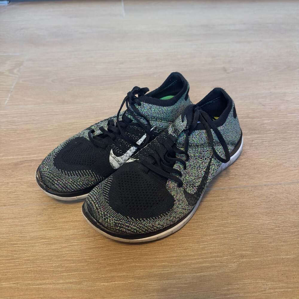 Nike Free 4.0 Flyknit Multicolor Sneakers Size 8.5
